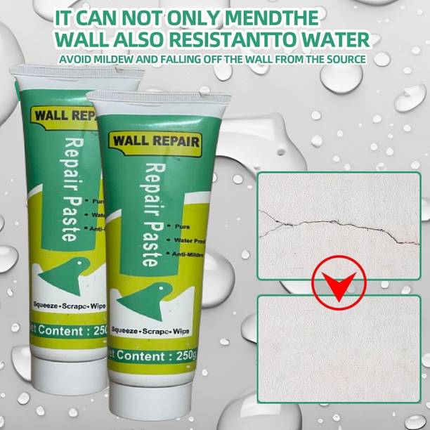 MetriteINDIA 2QTY Waterproof Wall Crack Filler paste For Wall, Tiles GAP, Wood & Plaster G45 Crack Filler