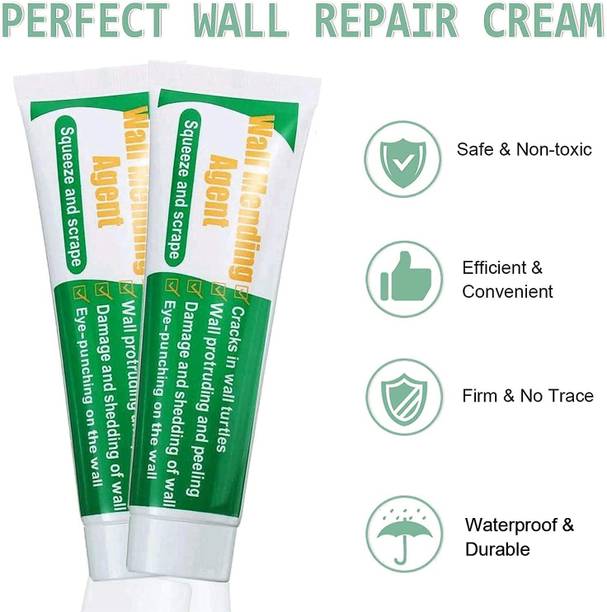 MetriteINDIA 2QTY Waterproof Wall Crack Filler paste For Wall, Tiles GAP, Wood & Plaster T72 Crack Filler