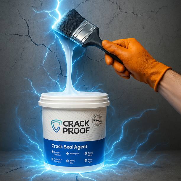 crackproof Crack Proof 10L Waterproof Crack Filler Sealant for Wall, Roof & Floor Crack Filler