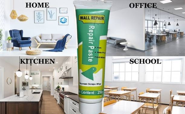 MetriteINDIA Wall Repair Paste for Filling Cracks, Holes, Easy wall/Tiles repair kit G30 Adhesive