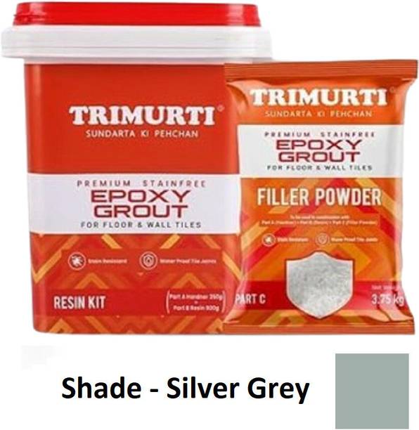 Trimurti Stain-free Epoxy Grout for Floor & Wall Tiles Silver Grey Crack Filler