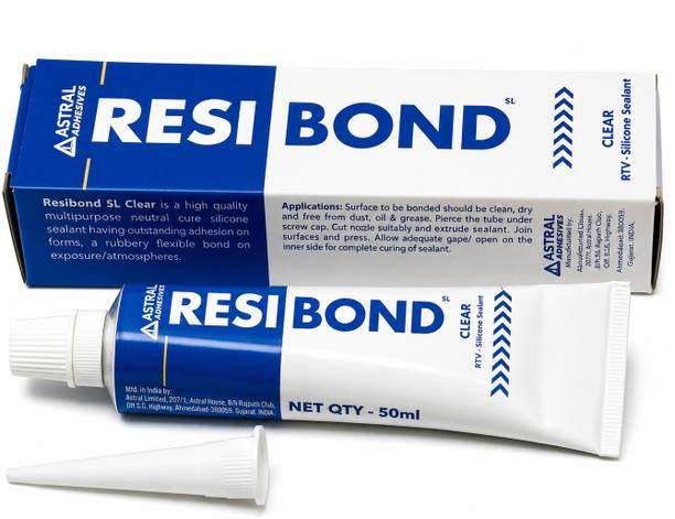 resibond RTV Air Drying Clear 50ml Silicone Sealant Crack Filler