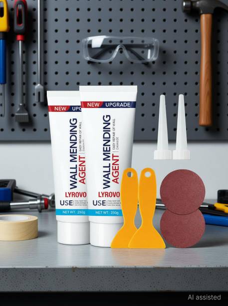 LYROVO Wall repair paste waterproof Kit 2 Pack 250g Crack Filler