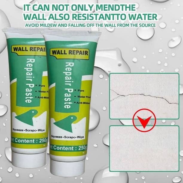 MetriteINDIA 2QTY Waterproof Wall Crack Filler paste For Wall, Tiles GAP, Wood & Plaster G40 Crack Filler