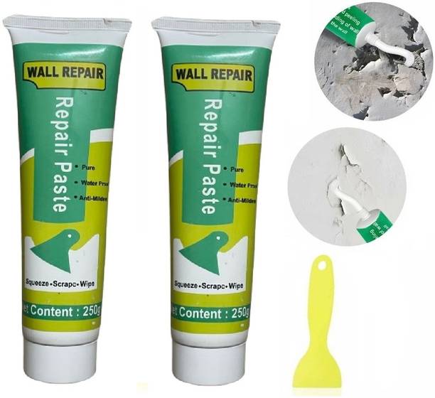 MetriteINDIA 2PCS Wall Repair Paste for Filling Cracks, Holes, Easy wall/Tiles repair kit G26 Adhesive