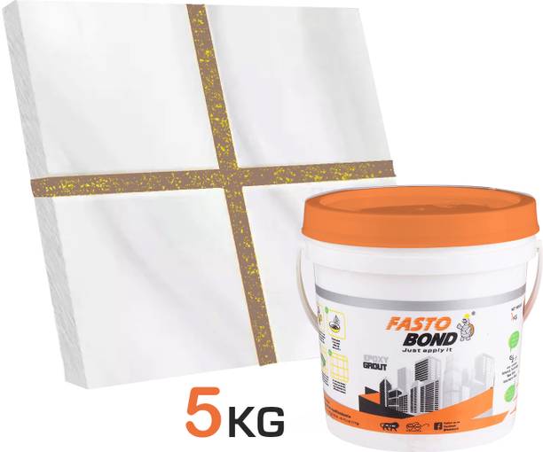 Fastobond 5 Kg Epoxy Tile Grout 3 Components Mashroom Golden Crack Filler