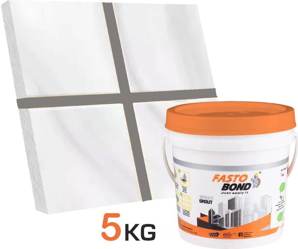 Fastobond 5 Kg Epoxy Tile Grout 3 Components Platinum gray Solid Crack Filler