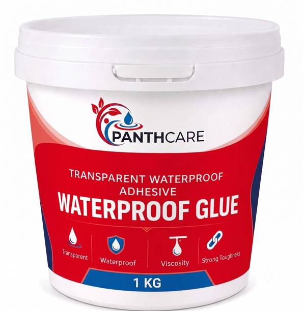 PANTHCARE 1 KG BUKET Transparent Waterproof Glue for Leakage, Epoxy Resin for Flooring Crack Filler
