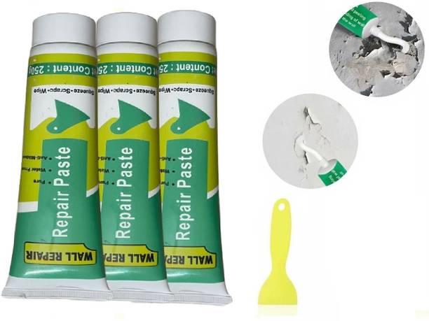 MetriteINDIA 3QTY Waterproof Wall Crack Filler paste For Wall, Tiles GAP, Wood & Plaster G25 Crack Filler