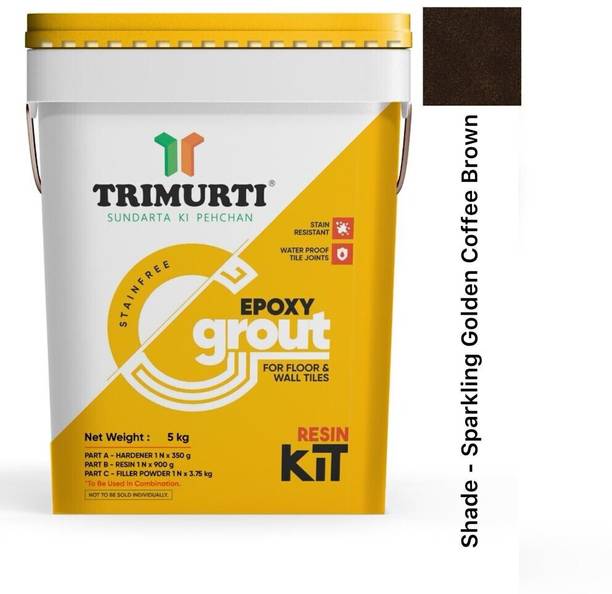 Trimurti Stain-free Epoxy Grout for Floor & Wall Tiles Sparkling Golden Crack Filler