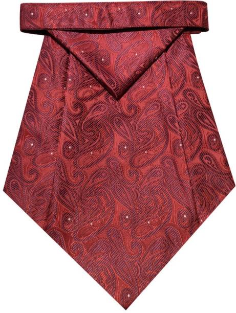 RIYASAT Paisley Cravat Ascot Tie for Men Self Tie Necktie and Pocket Square Cravat
