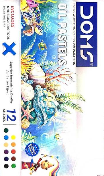 DOMS Oil Pastels Colour 12 Shades title name change