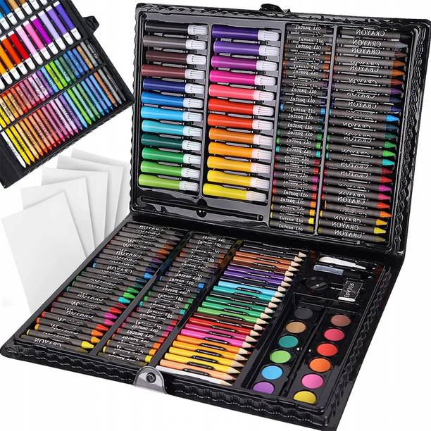 LANLOY Children Art Drawing Crayon Color Set | Painting & Craft Kit for Kids