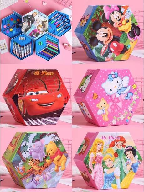 Basha mall Colors Box Color Pencil,Crayons,Water Color,
