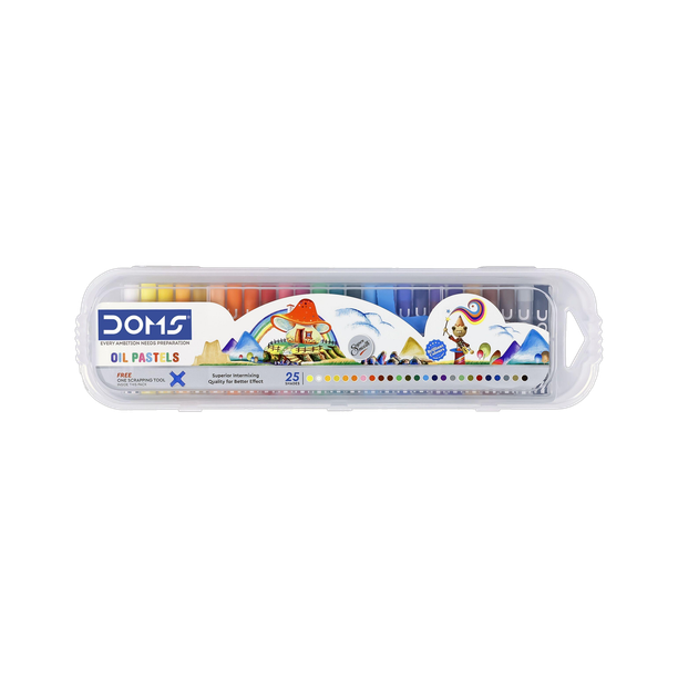 DOMS Oil Pastel 25 Shades Plastic Pack