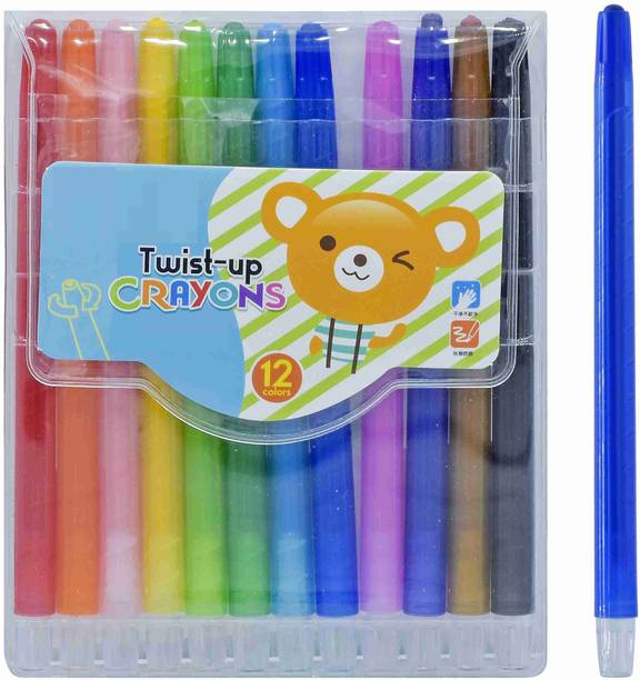 53 Arts Plastic Crayons Twist-Up – 12 Color Set
