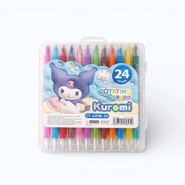 BLLUEX 24 Colors Rotating Crayon Set (Model CY-6101B-24)