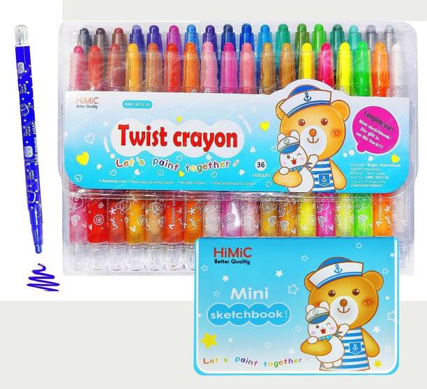 TATSAM Twistable Crayons for Kids – Smooth Drawing & Coloring Set