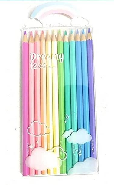 Miaara Unicorn Theme Pastel Color Pencils Shades Attractive Colors For Kids