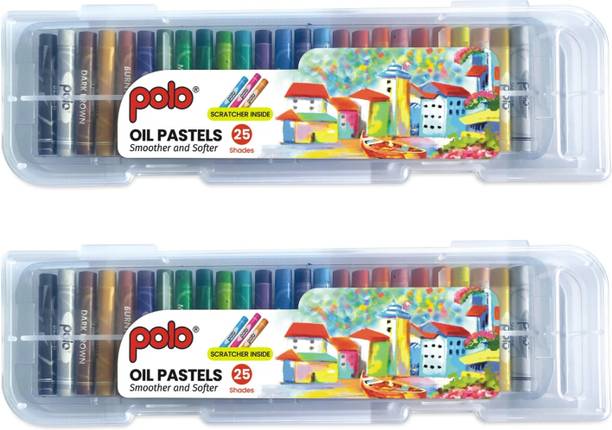 Rai Exclusive Polo Oil Pastels 25 shades Plastic | Combo pack