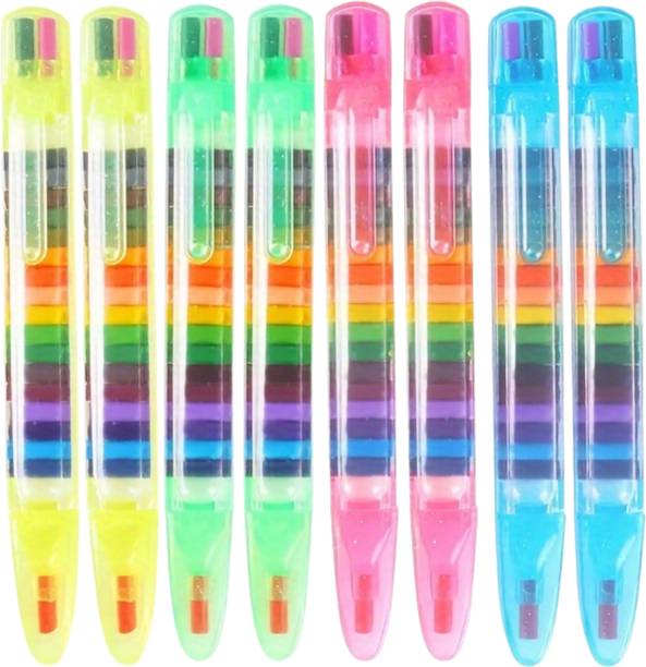 mil9us Crayons Colour Set, Premium 12-In-1 Crayon Pen for Kids Thick Crayon for Toddler