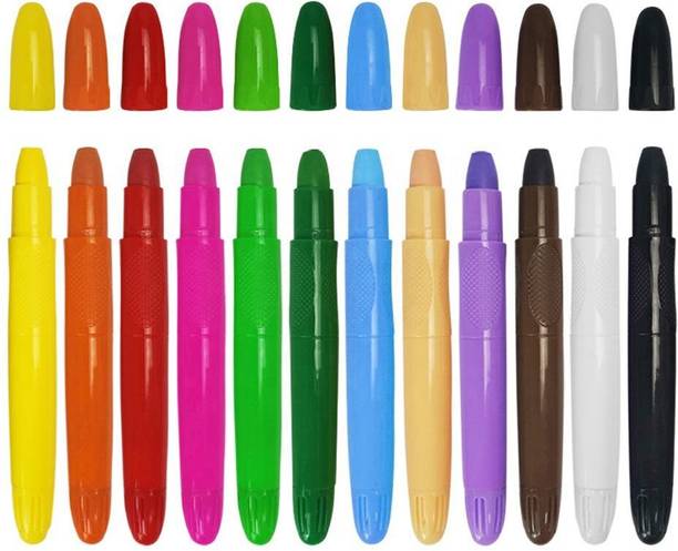 parspar Face Body Paint Sticks Kit, 12 Color Water Based Face Painting Crayon Set