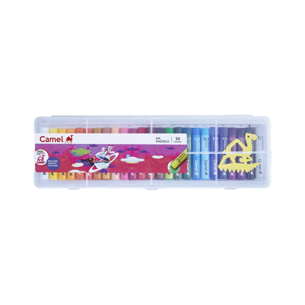 Camel Oil Pastels 25 Shades Reusable Pack