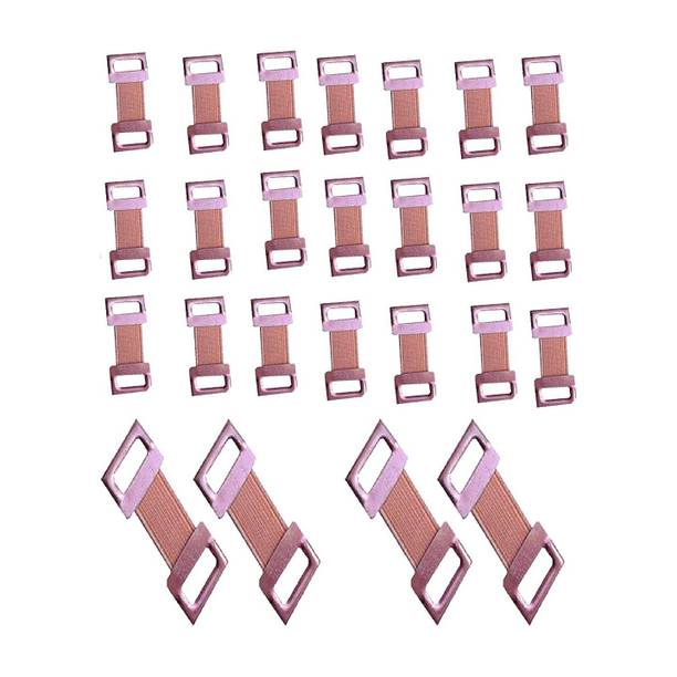 RARE OCEANS CREPE BANDAGE CLIPS (BROWN 20 PIC'S) Crepe Bandage