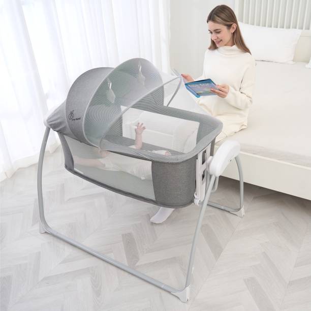 R for Rabbit Lullabies Smart Automatic Swing Baby Cradle & Bassinet with Dual Power Options