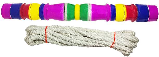 Greenrock Baby wooden Cradle swing stick Thottil Kambu with rope for new born baby