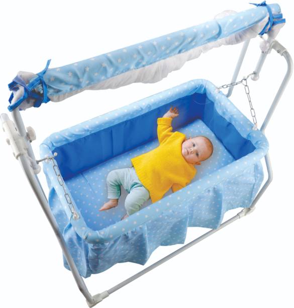mama luv mee Mosquito Net Jhulla Crib and Cradle Newborn Baby Sleep Swing Cradle-Baby Jhula