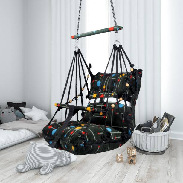 Windson Craft cotton baby swing for Kids, Chair Jhula Indoor &amp; Outdoor for 1-5 Years Green