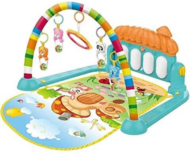 viel spiel Baby Play Gym Kick and Play Piano Mat for Boy & Girl 0-9 Month Lights and Music