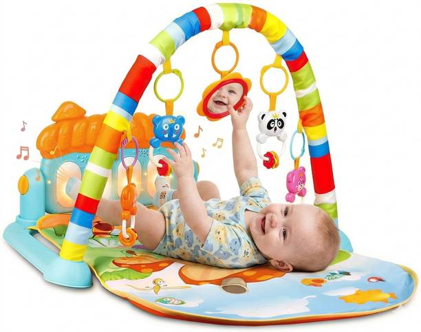 Maa Momai Toys Baby Musical Piano Fitness Rack Activity Gym Play Mat for Infants