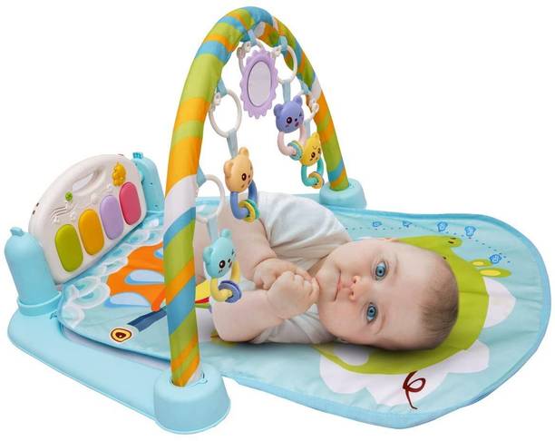 J K INTERNATIONAL 5 in 1 Indian Musical Keyboard Mat Piano Gym Mat Gym & Fitness Rack