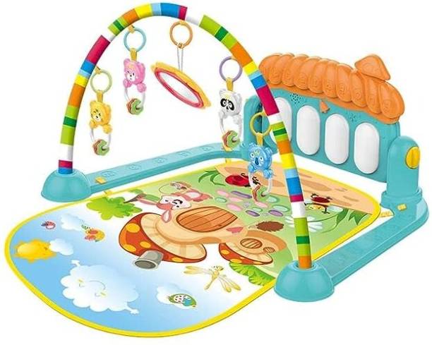 EDENGLOW Baby Play Gym Mat And Play Piano for Kids 0-2 Years Lights & Music Activity Toys