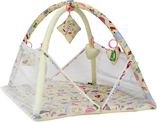 VParents Perry Baby Play Gym Bedding / Mattress Set with Mosquito Net