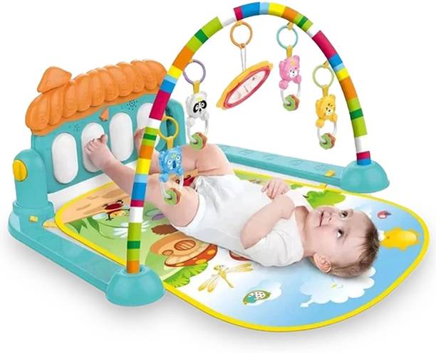 Healofy Baby Play Gym | BPA-Free & Non-Toxic | Tummy Time Mat with Hanging Toys | 0+M