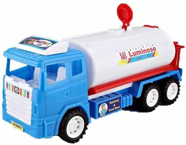 NEOX Construction Toys For Toddler Kids, Friction Powered Oil Tanker Truck Toy