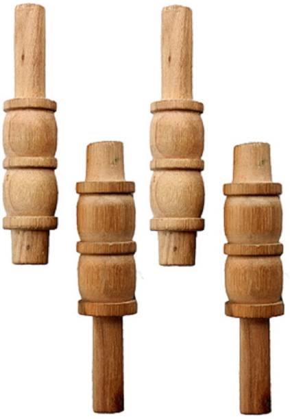 GLS Economy Wooden Stump BAILS (Pack of 4 PCS) Standard Bail