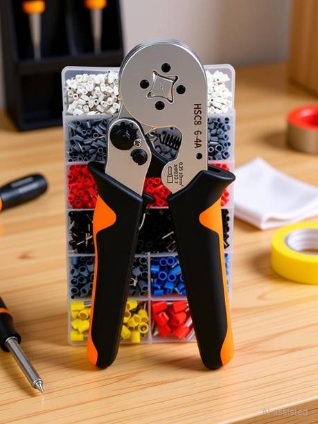FLOSTRAIN Crimping Tool Kit with 1200PCS Wire End Ferrules & Crimper Plier wire crimping tool kit Manual Crimper