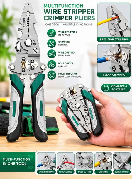 radheenterprise MULTI-CRIMPER-01 MULTI FUNCTION CRIMPING PLIER Manual Crimper
