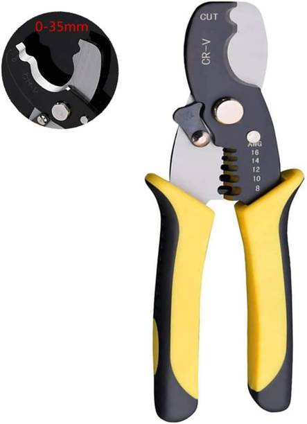 toolskart Multi-Function 7 Inch Wire Stripper & Cutter (8–16 AWG) 1.3mm Cable Wire Stripping and Cutting Tool for Copper, Aluminum & Communication Wires Manual Crimper