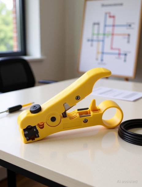 Storescent Rotary Stripping Tool for Coaxial Cable Wire Cutter, Rg-59, Rg-6, Rg-7 & Rg-11 Coax Stripper Rg-59, Rg-6, Rg-7 & Rg-11 Coax Stripper Manual Crimper