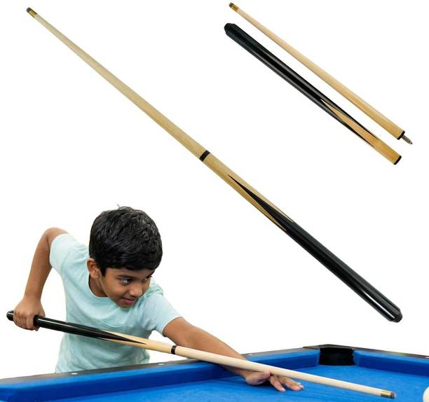 Qpets 36 Inch Pool Cue Sticks Wooden 36 Inch Wooden Pool Cue Sticks 2 Pack Two Piece Billiard Cues for Beginners Billiards Cue Stick