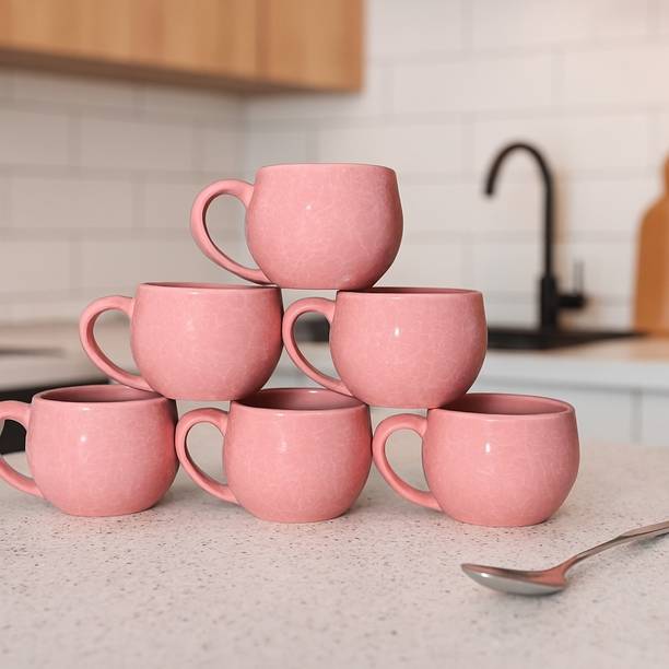 THE INDIA STYLE Pack of 6 Ceramic Pack of 6 Ceramic Coffee Cups & Tea Kulhad Chai ke Cups