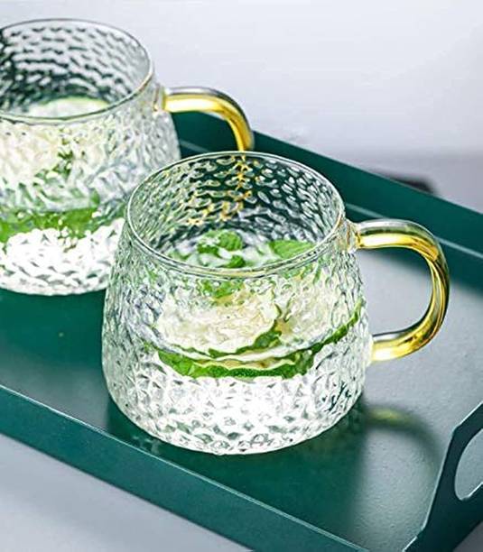 Prachi Enterprise Tea and Coffee Cup Glass Crystal Tumbler