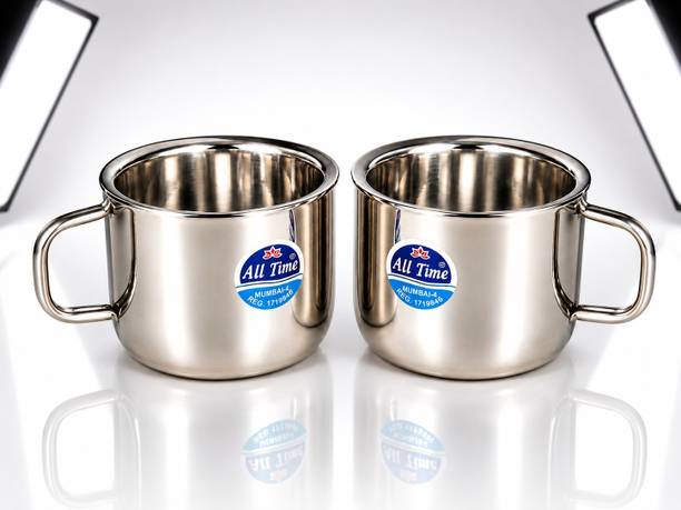 SINGH ENTERPRISES Pack of 6 Stainless Steel Premium Stainless Steel Tea Cup Set of 6