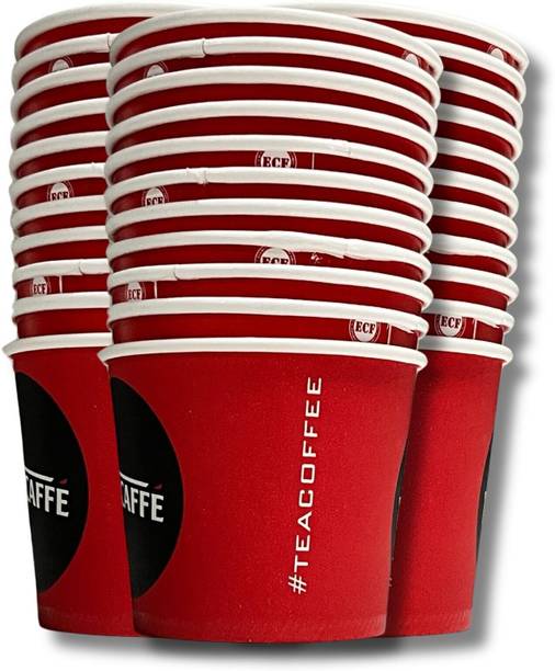 चिक्कल Disposable Paper Cups, Water, Juice Glasses (150 Ml, Pack of 100) कागज़