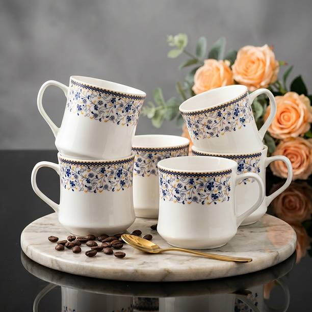 UPC Pack of 6 Ceramic Premium Cup Set, Tea Cup Set, Tea Set Or Coffee Cup For kitchen.
